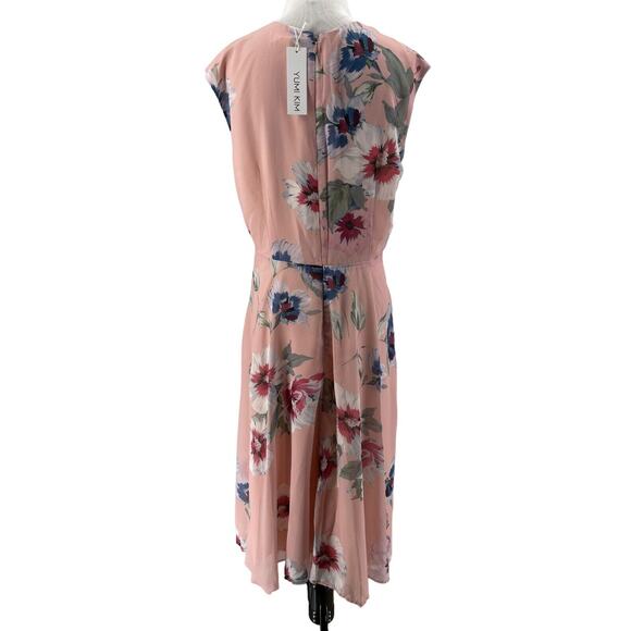 Yumi Kim Women's Forget Me Not Blush Reminisce Midi Dress Size Large NEW - Picture 4 of 8